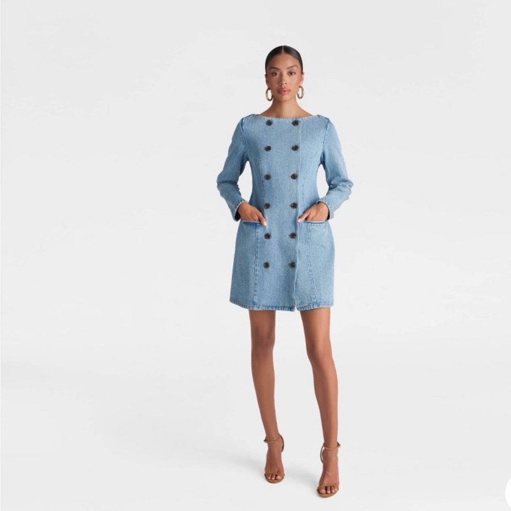 KBB by KAHLANA Women's 'The Tuxedo
Mini Dress' - Vintage Wash 16 NWT